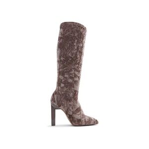 CLOSING SALE Call It Spring Textured Purple Heeled Boots